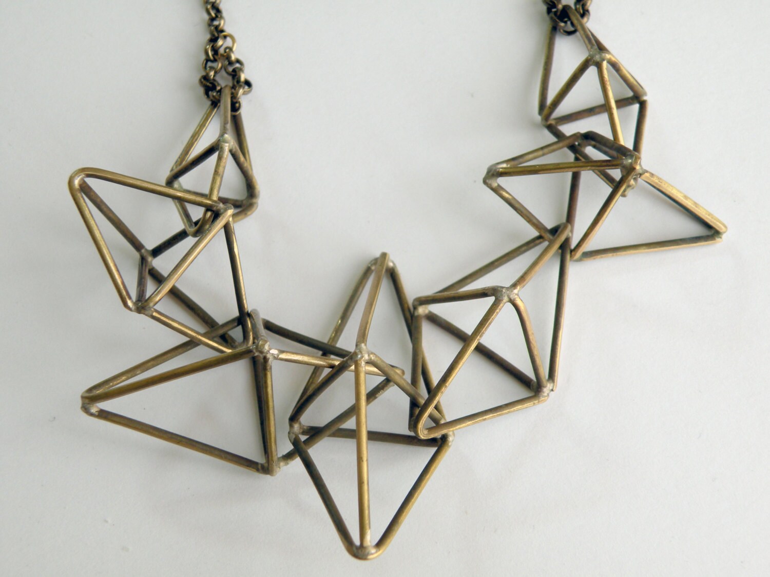 Triangle prism necklace sale