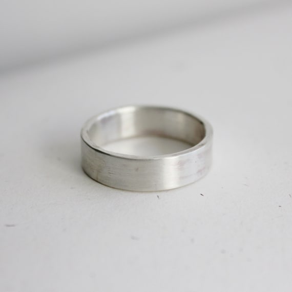 Rustic Sterling Silver band ring