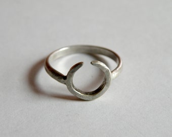 Silver Moon Ring