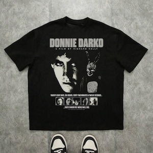 Vintage Donnie-film T-shirt, retro Darko Bunny poster-T-shirt - Unisex softstyle top, cult klassiek filmshirt, cool grafisch T-shirt, unieke jaren 80