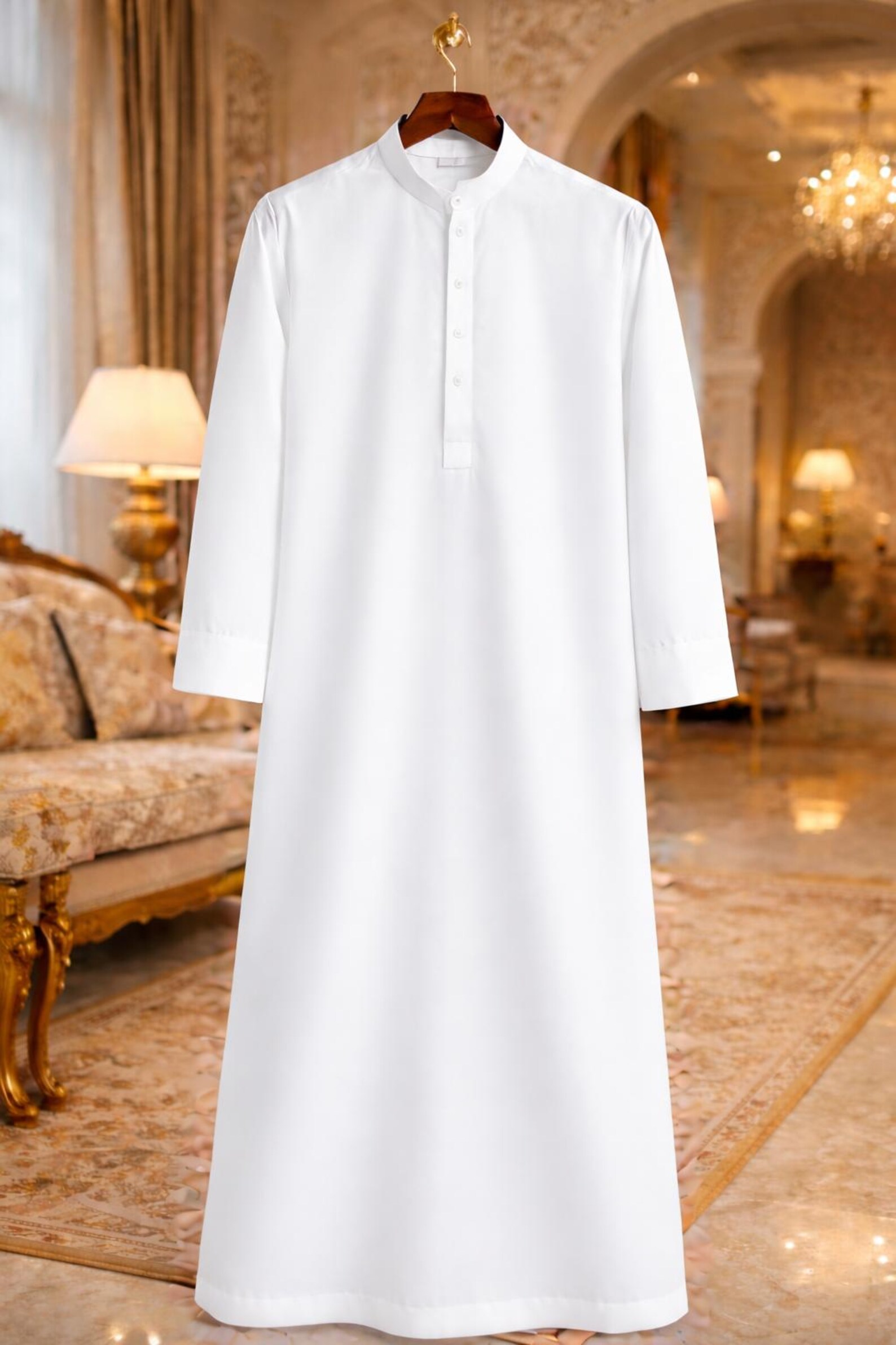 Custom Thobe Handmade Men's Dubai Thobe, Islamic Jubbah Kaftan, Custom Made ...