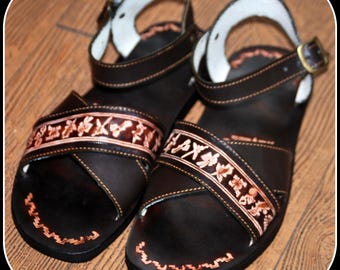 Men's leather sandals