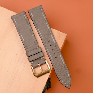 Epsom Leather Watch Strap, Handmade Watch Band, Customizable Strap Sizes 24mm, 23mm, 22mm, 21mm, 20mm, 19mm, 18mm, Best Gift for Him, Her