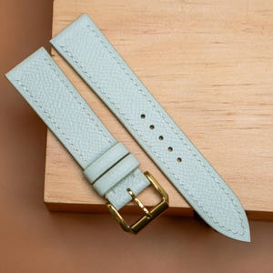 Epsom Leather Watch Strap, Handmade Watch Band, Customizable Strap Sizes 24mm, 23mm, 22mm, 21mm, 20mm, 19mm, 18mm, Best Gift for Him