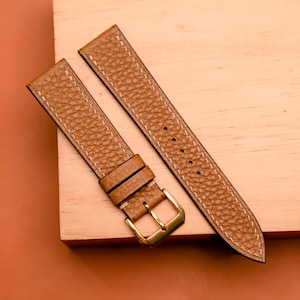 Mill Leather Watch Strap, Handmade Watch Band, Customizable Strap Sizes 24mm, 23mm, 22mm, 21mm, 20mm, 19mm, 18mm, Best Gift for Him
