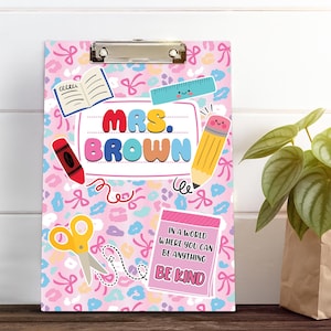 Custom Teacher Clipboard Composition Book With Name, Personalized Teacher Gifts, Teacher Appreciation, Back To School Gift, End of Year Gift