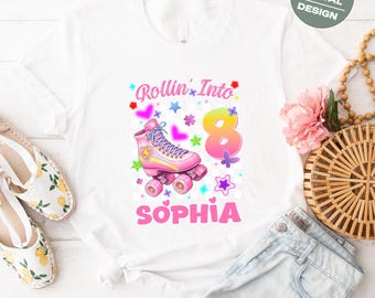 Rollin In 8 Birthday Shirt Design (Digitaler Download)