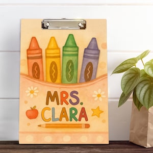 Personalized Teacher Gifts, Custom Acrylic Clipboard With Teacher Name, Elements Teacher Clipboard, Back To School Teacher Appreciation Gift