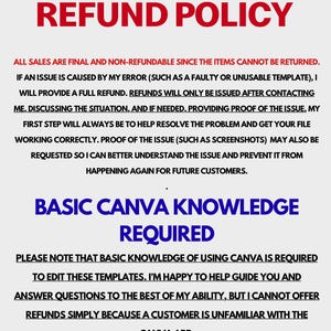 The image is a sign with a red and black color scheme.