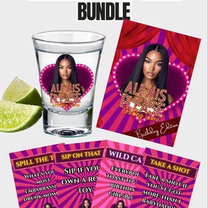 Birthday Drinking Game Cards: Editable Canva Template (Digital Download)