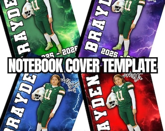 Modèle de couverture de cahier de sport pour étudiants-athlètes - 4 styles Canva