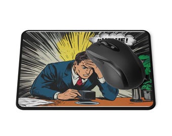 Excel Error Mouse Pad for Data Analysts | Funny retro comic desk mat | Finance coworker gift | Office secret santa