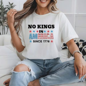 No Kings In America Since 1776 PNG  - No Kings in America Protest Shirt Democracy Png - Protest Gift for Patriotic PNG