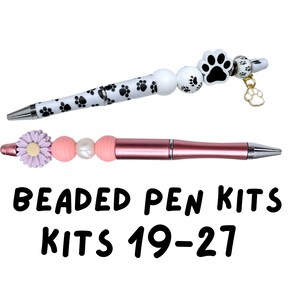 DIY Pen Beading Kits, DIY Craft, Assorted Colours, Focal Beads, Beaded Pen, Student Stationery, DIY Pen Kit, Kids Crafts, Kids Gift Idea
