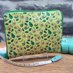 PU Leather/Vinyl zipper coin pouch avocado wallet handmade bag, coin purse with zipper. Fruit coin purse pouch purse wallet