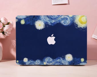 Starry Moon Night MacBook Case for Pro 14 A3434 M5 MacBook Air 15 13,MacBook Pro 16 14 13 inch,M4 M3 M2,Apple Laptop Protective Cover,Gift