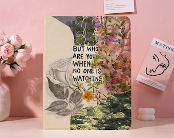 Retro Flowers Collage iPad Cases Case for iPad Pro 2025-13/11'' iPad Pro 2024 Cover iPad Air 6/7 iPad 10/11th Pro 11" 2022,Gift for Her