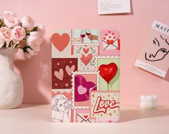 Love Collection Personnalisation Étui pour Kindle 12 7 2024, housse Kindle 8/10/11, étui Kindle coloré souple, étui Kindle Paperwhite avec dragonne, cadeau