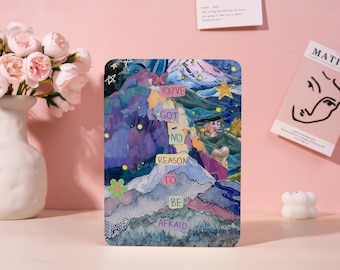 Don't Be Afraid Personalization Kindle 12th 7" 2024 Case,Kindle 8/10th/11th Cover,Kindle Colorsoft Case,Kindle Paperwhite Case with Strap