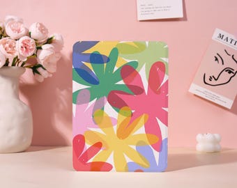 Colorful Flowers Personalization Kindle 12 2024 Case,Kindle 8/10/11 Cover,Kindle Colorsoft Case,Kindle Paperwhite Case with Strap,Gift