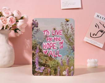Personnalisation Live for The Hope Étui pour Kindle 12 7 2024, coque Kindle 8/10/11, étui Kindle couleur souple, étui Kindle Paperwhite avec dragonne, cadeau