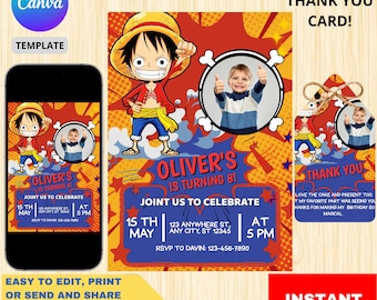 Editable Kids Birthday Invitation: 5x7 Printable Template (Digital Download)