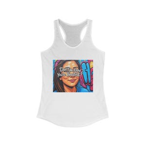 Women&#39;s Racerback Tank, Inspirational Workout Shirt, Gym Tank Top, Motivational Yoga Apparel