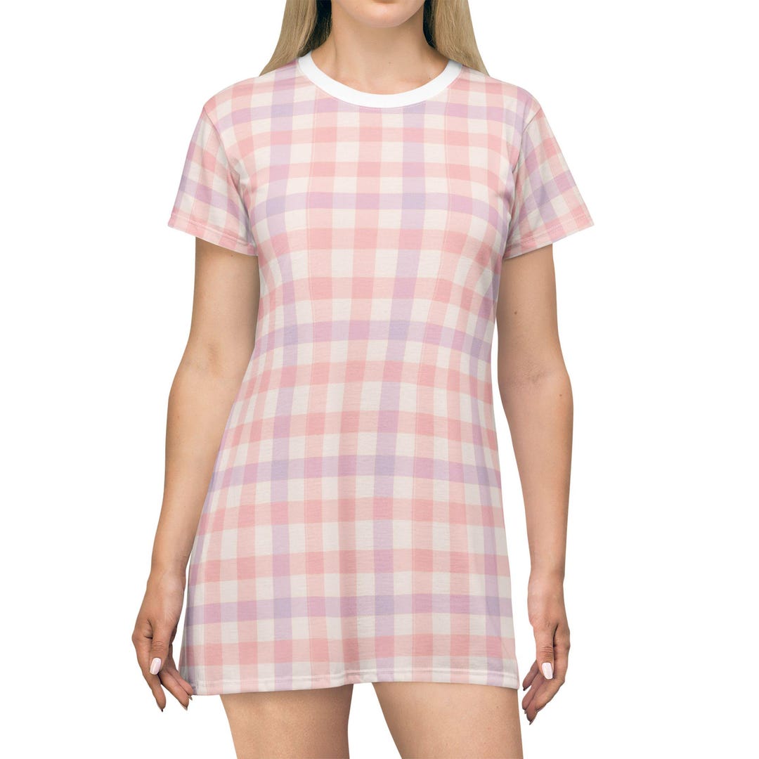 pastel gingham dress Pastel Gingham Ruffle Sleeve Dress Label Saya