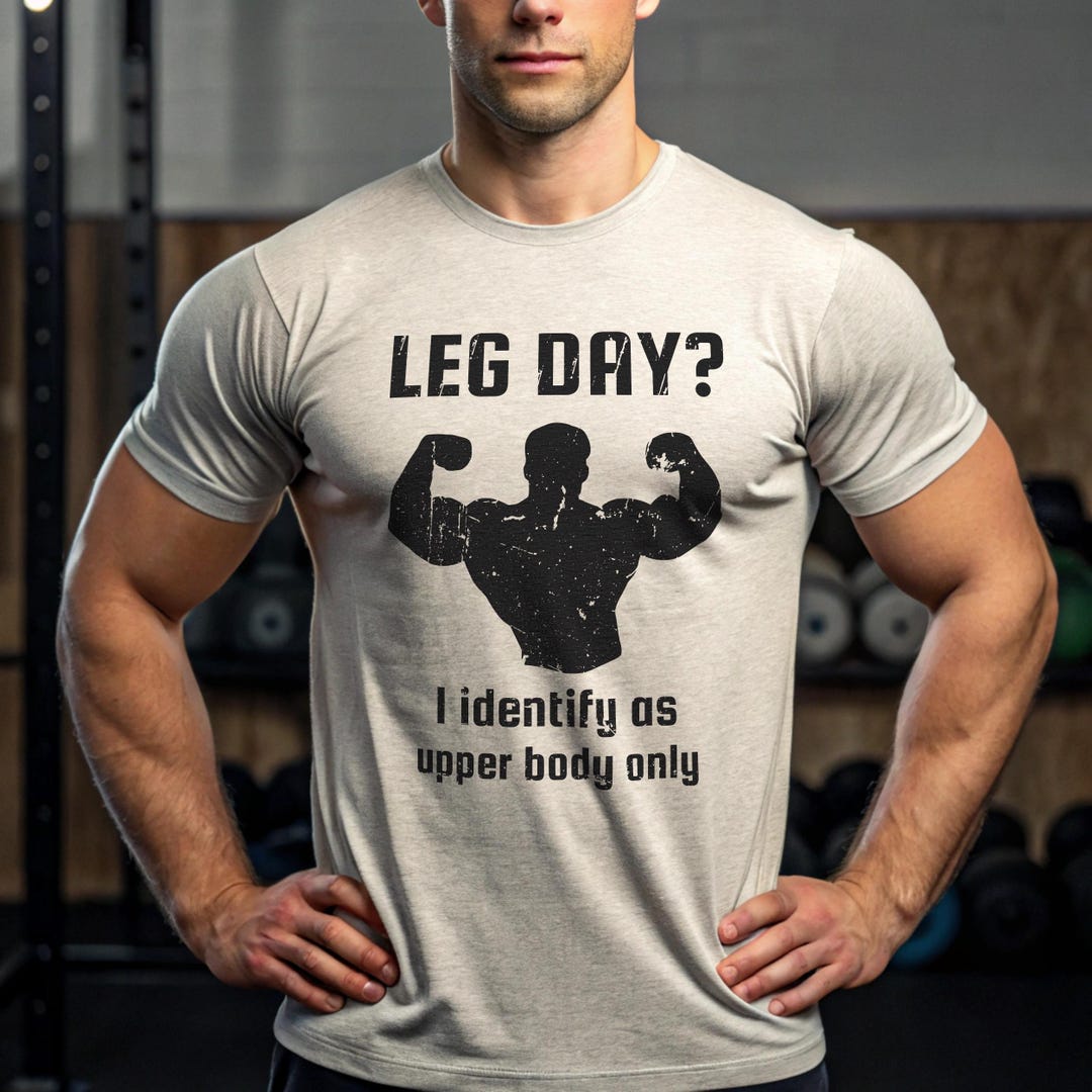 Funny Leg Day Gym Shirt: Sarcastic Workout Tee for Men