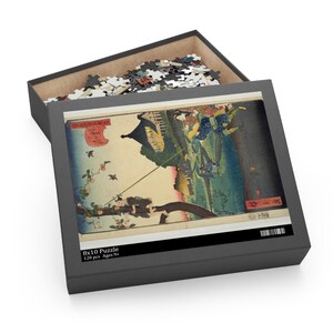 Japanese antique beautiful Art Puzzle (120, 252, 500-Piece) | Traditional Ukiyo-e Design, Mindfulness Activity, Home Decor, Gift