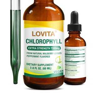 LOVITA Chlorophyll Liquid Drops - Vegan - All Natural Formula