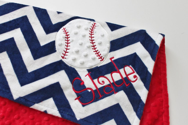 Personalized FOOTBALL Baby Blanket DOUBLE MINKY Blanket or Etsy