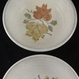 Woodland Gold Metlox/Vernon Poppytrail Two (2) Berry/Dessert Bowls