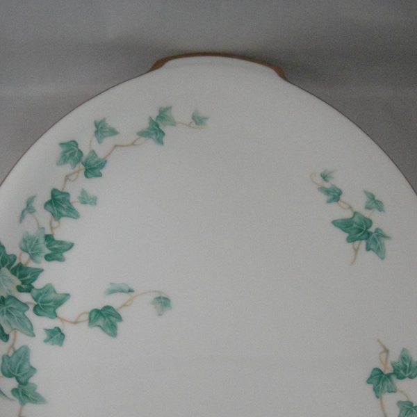 Sango China Caprice Green Pattern Ivy 14" Platter with Handles Japan