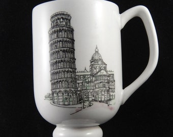 Leaning Tower of Pisa Kaysons Continental Cup Ironstone China Japan 1965