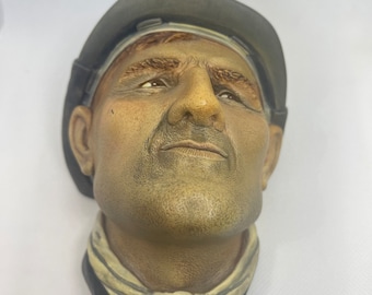 Miner Bossons Plaster Character Wall Hanging Plaque 1983