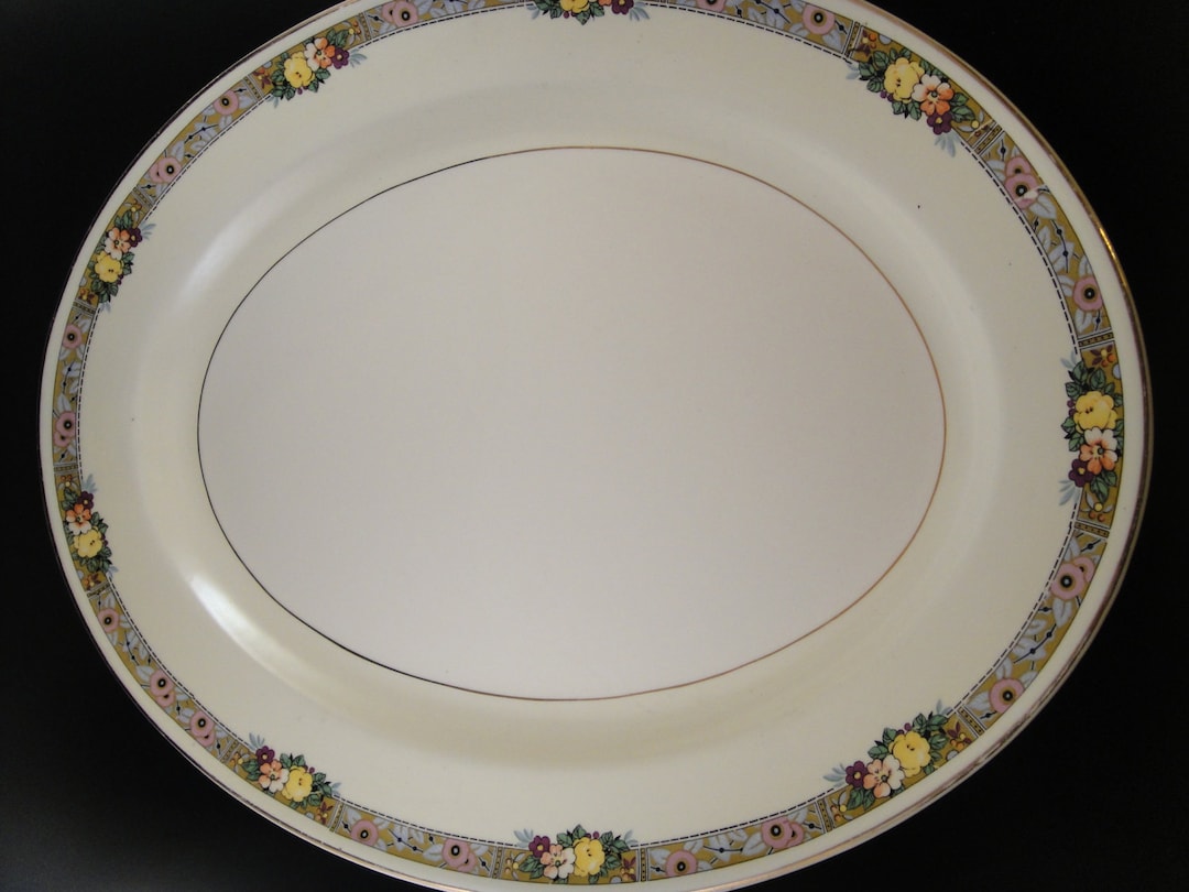 Edwin M Knowles China May Glo Pattern Hostess Shape 1938 - Etsy