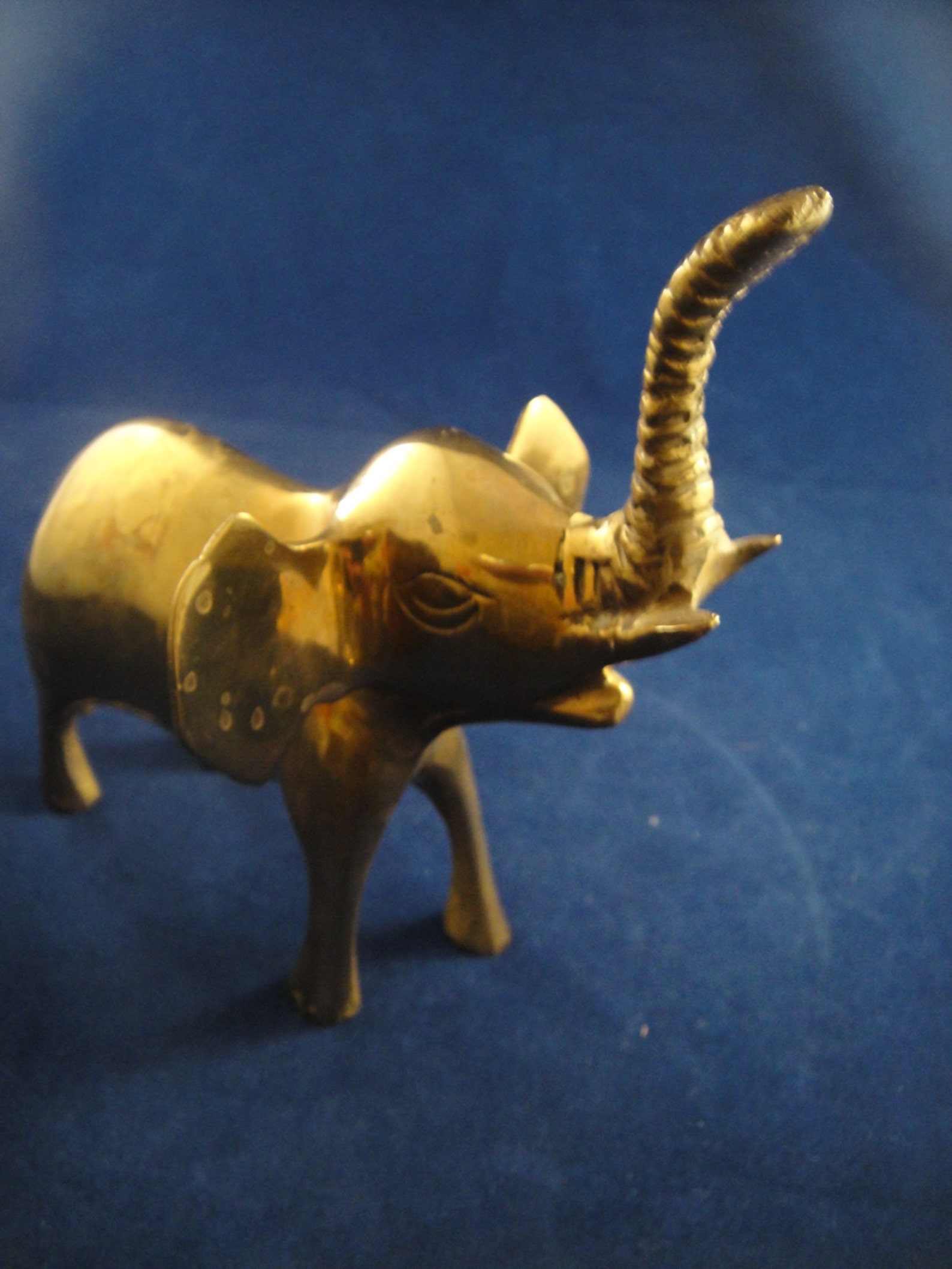 Brass Elephant Good Luck Trunk in the Air Etsy