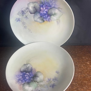 La Seynne Limoges P and P Set of Two Dessert Plates