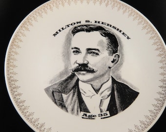 Milton Hershey Portrait Plate Hershey Coin Club World Wide Art Studios 1972