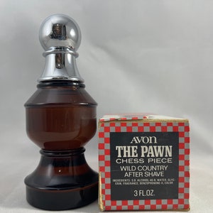 Avon The Pawn Chess Piece Cologne Decanter