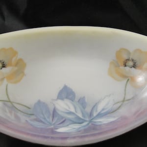 Oval Dish Handpainted Opalescent Glaze RS Germany