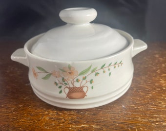 Covered Mini Casserole Dish Country Side Stoneware Collection 1980 Japan