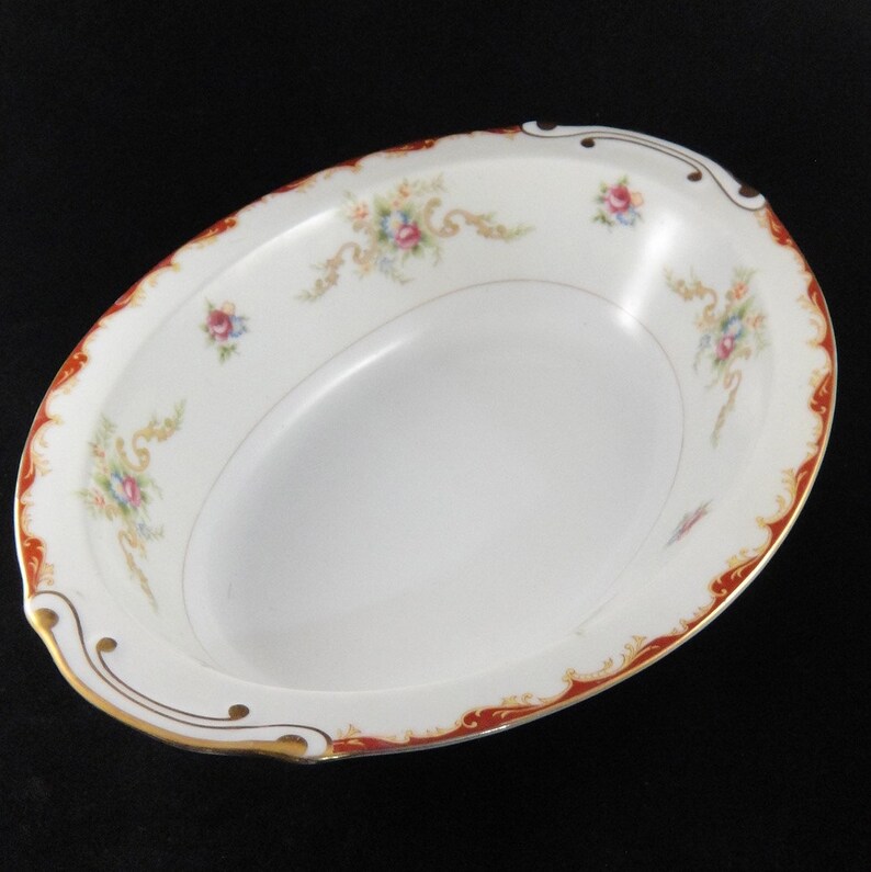 Harmony House Wembley Pattern Oblong China Vegetable Bowl Etsy