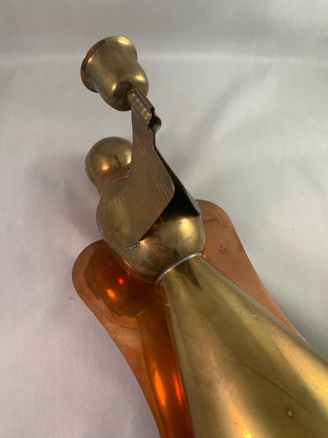 Brass and Copper Angel Candle Holder Etsy