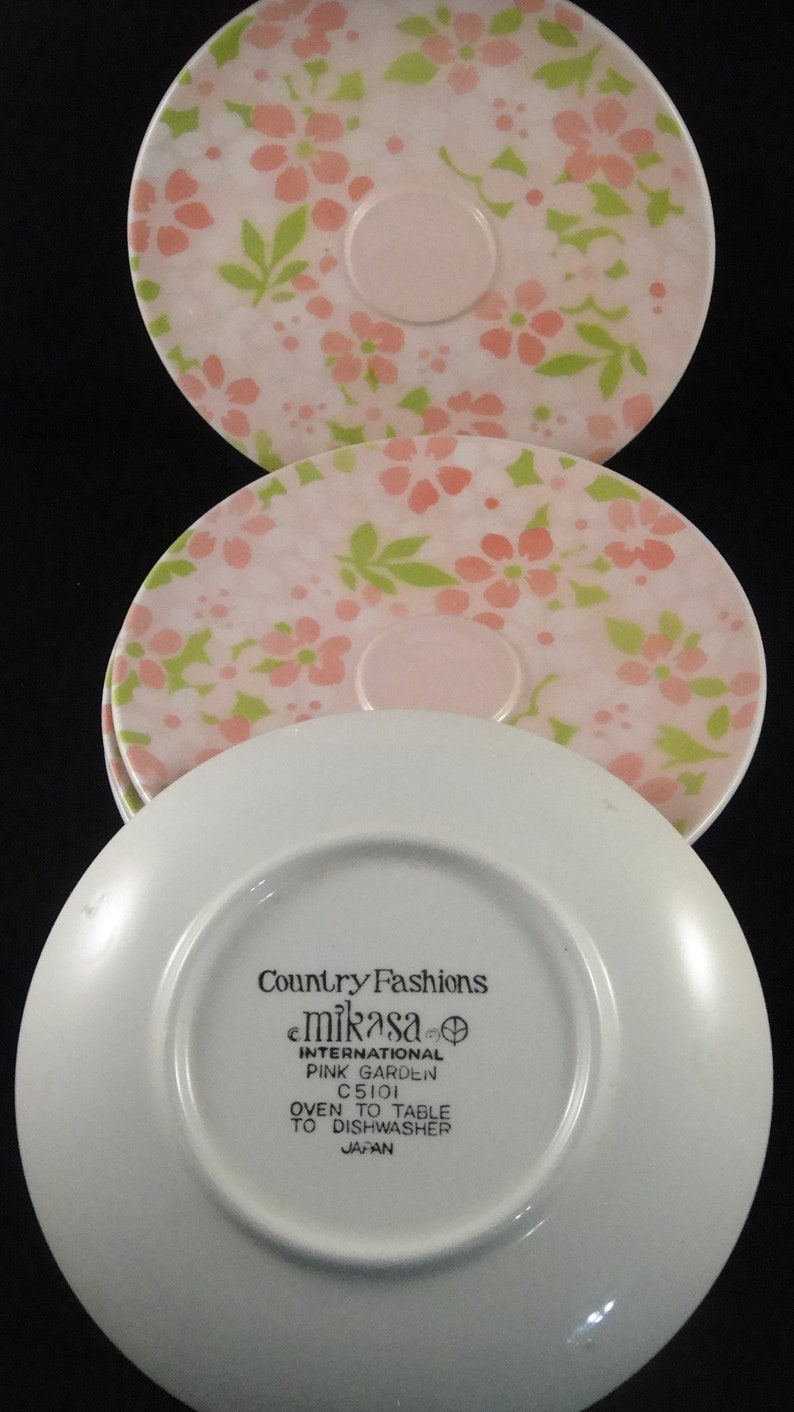 Mikasa International Country Fashions Pink Garden Pattern 5 Etsy