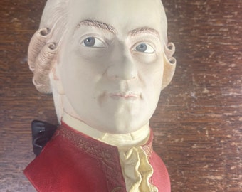Mozart Bossons Plaster Character Wall Plaque 1991