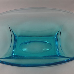 Vintage Capri Blue Colonial Oval Bowl