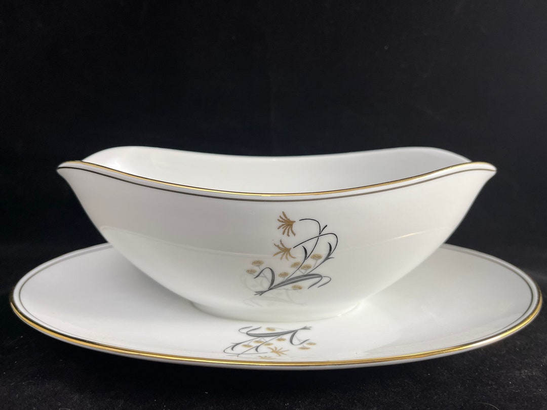Diana Pattern From Noritake Gravy Boat With Attached Etsy
