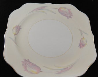Tulip Pattern Eggshell Nautilus by Homer Laughlin Salad Plate (3 available)